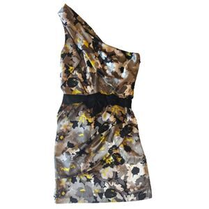 Max and Cleo One Shoulder Lemongrass Cocktail Dress